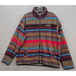 VTG 90's Embroidered Arctic Image Mens Large Full Zip Fleece Yosemite California